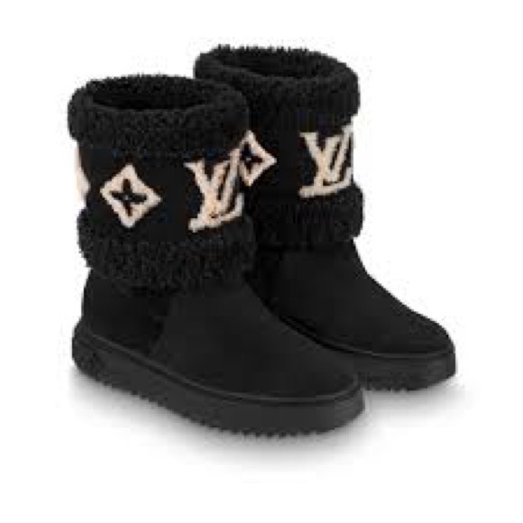 Louis Vuitton Black Snowdrop Flat Ankle Boots - Picture 2 of 14